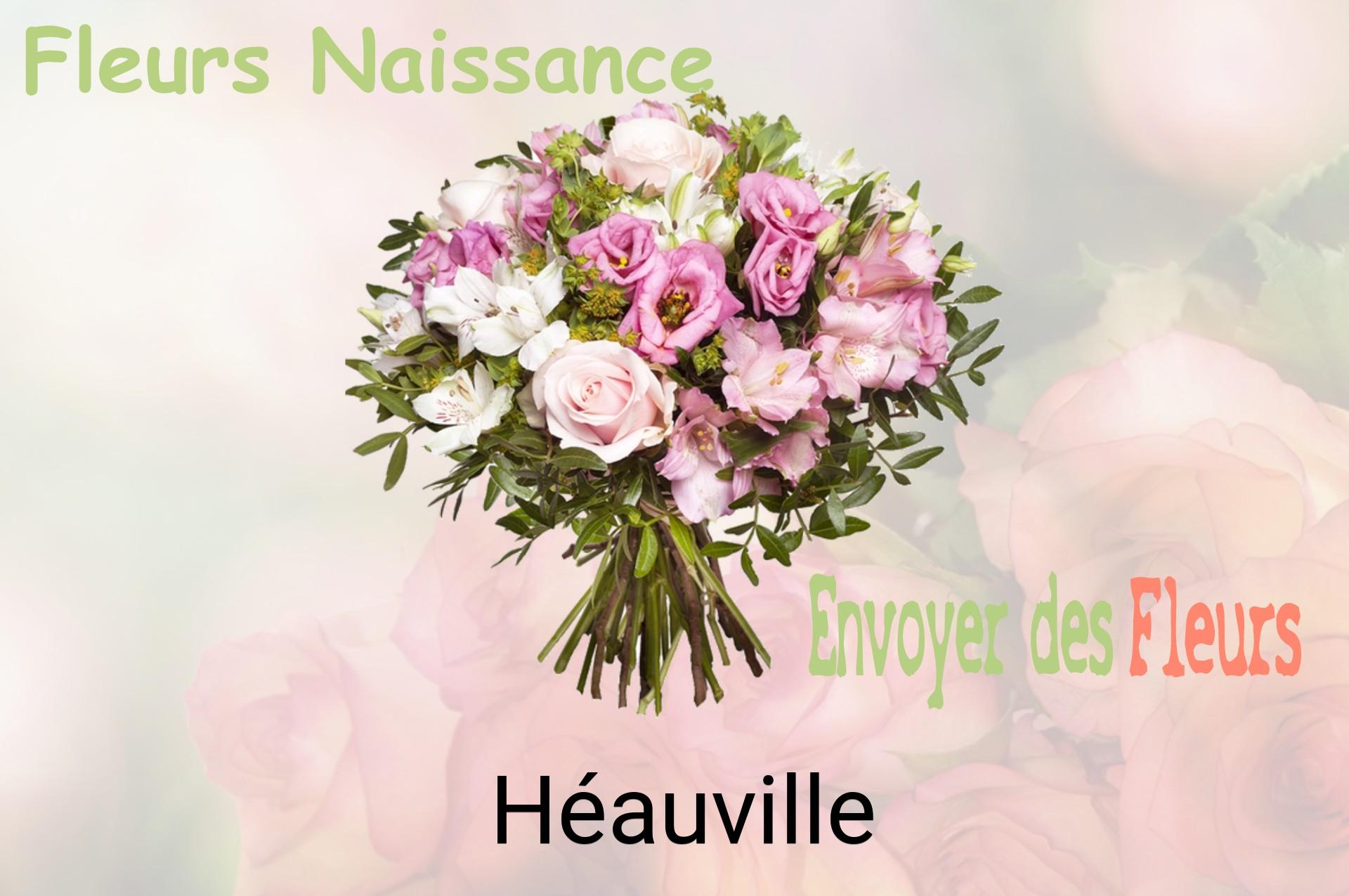 Bouquet de fleurs de naissance livré à Héauville